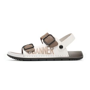 C°BANNER Пляжные сандалии мужские белые хаки