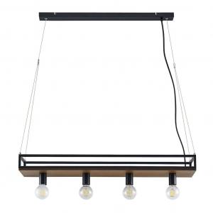 Подвесной светильник Lindby 'Kirista' черного цвета из металла