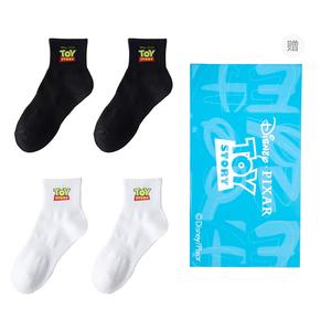 Набор из 4 пар унисекс носков Crew Disney, белый/черный