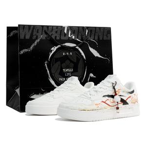 ANTA Нескользящие, износостойкие, дышащие низкие кроссовки для скейтбординга, мужские, белые