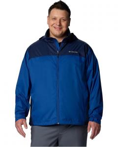 Куртка Columbia Big & Tall Glennaker Lake II Rain Jacket, цвет Mountain Blue/Collegiate Navy