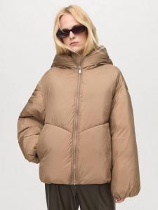 Утепленная куртка из овсяного оттенка Mango, Light Beige