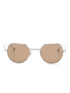 Солнцезащитные очки в круглой оправе THOM BROWNE, серебяный