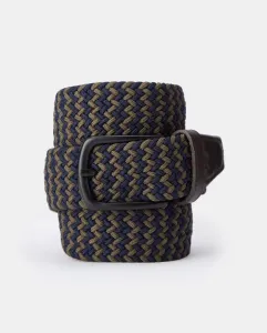 Мужской плетеный резиновый ремень Dustin, зеленый