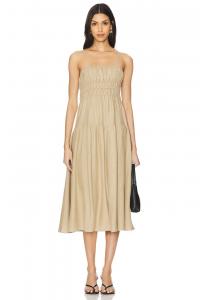 Платье-Миди с резинкой для волос Weworewhat, цвет safari