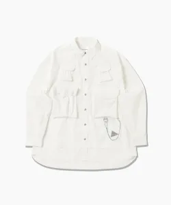 Рубашка с длинными рукавами и множеством карманов (размер M)