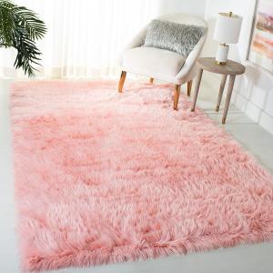 Ковер SAFAVIEH, 153 x 214 см, Faux Sheep Skin Collection Pink FSS235G Silken Glam