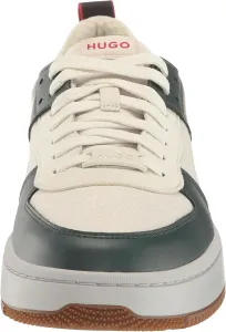 Мужские кроссовки Hugo Mens Kilian в ретро-стиле с двухцветным дизайном, белый/зеленый