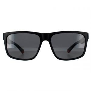 Прямоугольные мужские оранжево-серые поляризованные pld 2149/s Polaroid, черный