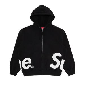 Толстовка Supreme Big Logo Zip Up Hooded Sweatshirt, Black