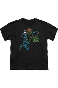 Футболка с коротким рукавом Gl Neon Lantern для детей Gildan, черный