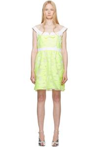 Сладкое платье-мини с бантом Anna Sui, желтый