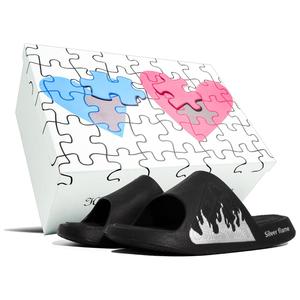 Статистика Сандалии Шлепанцы Мужские Серебряные Peak