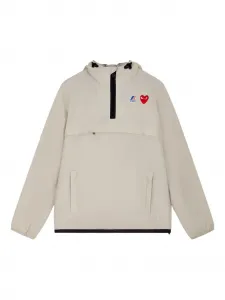 Плащ с логотипом из коллаборации с K-Way Comme Des Garcons Play, белый