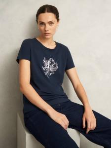 Футболка Pixie с цветочным принтом Hobbs, Navy/Multi