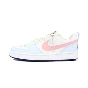 Nike Court Borough Устойчивые к истиранию, легкие и дышащие низкие скейтбордские кроссовки GS Розовый Синий Белый