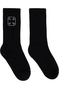 Байкерские носки с крестом Vetements, черный