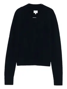 Вязаный свитер с V-образным вырезом Herskind, синий