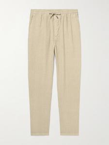 Прямые льняные брюки Aaron с завязками на талии ALTEA, нейтральный