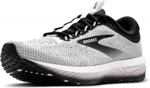 Мужские нейтральные беговые кроссовки Brooks Revel 7, белый/черный