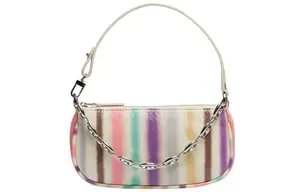 Мини Rachel Кожаная Сумка Через Плечо Мини Женская Белый Цвет Полоски By Far