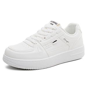 Антискользящие износостойкие низкие скейтбордские кроссовки мужские HUANQIU, белый черный