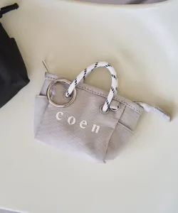 Брелок для сумки-шоппера Coen Logo из полиэстеровой ткани, размер XS