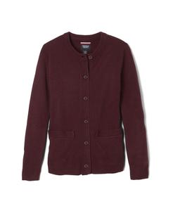 Кардиган с круглым вырезом и защитой от таблеток для маленьких девочек French Toast