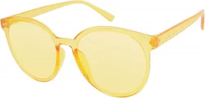 Солнцезащитные очки Circus NY by Sam Edelman CC596 Fun Round с защитой от УФ-излучения UV400 — модный подарок для нее, диаметр линзы 51,7 мм, Yellow