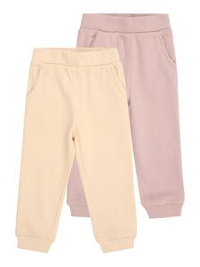 Зауженные брюки MINYMO, бежевый/розовый