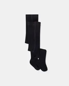 Упаковка из 2 ребристых колготок для мальчиков Cotton Juice, темно-синий