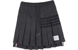 Повседневная короткая юбка женская темно-серая THOM BROWNE