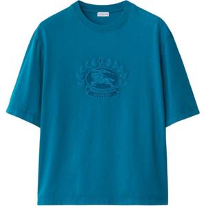 Футболка с вышивкой дубового листа Burberry, Kingfisher Color