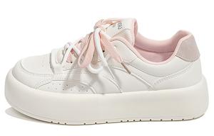 Женские скейтерские кеды Low Top бежево-розовые HUANQIU