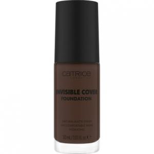 Тональная основа Invisible Cover, оттенок 092C (Нюд), 30 мл, увлажняющая, стойкая, натуральное покрытие, для сухой кожи, веганская, без масел, парабенов и микропластика