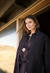 Кожаная куртка рейчел Kaffe, Black Coffee