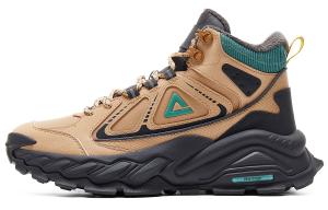 PEAK Амортизирующие нескользящие высокие кроссовки для активного отдыха мужские желтые - желтый песок и грязь, цвет Mud and Sand Yellow