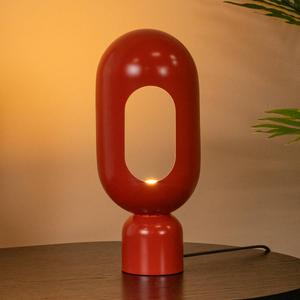 Настольная лампа Lucide Barris, сталь - оранжевый