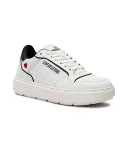 Кожаные кроссовки Love Moschino, белый