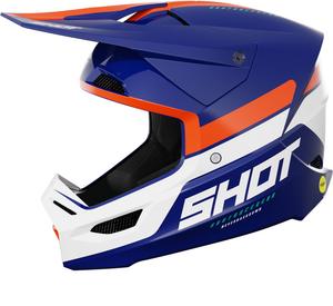 Мотокроссовый шлем Shot race iron, Blue/Orange