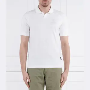 Polo e-santiago ss ярко-белый 002 стандартной формы Napapijri, белый