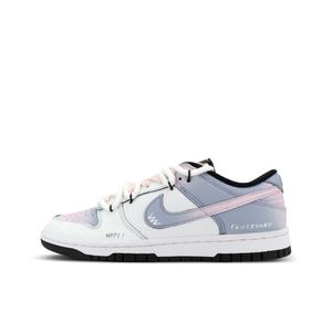 Кроссовки для скейтбординга Dunk Scarlet Mischievous XJDD Purple Aroma низкие унисекс белые и фиолетовые Nike, белый фиолетовый