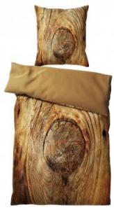 Постельное белье в деревенском стиле 135 х 200 см. Sanilo, коричневый