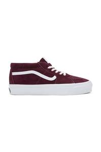 Замшевые кроссовки Sk8-Mid Reissue 83 LX Vans, бордовый