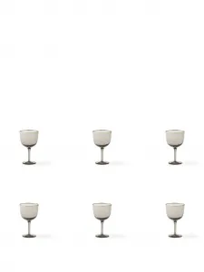 Набор deco из шести бокалов для вина, 13,3 см, Bitossi Home, серый