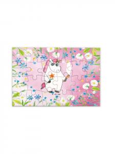 Mr. & Mrs. Panda Головоломка «Единорог Вудсток» без слов, пастельно-красного цвета