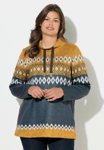 Толстовка LAURASØN Sweatshirt, Orange/Yellow/Orange