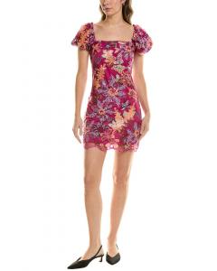 FATE Украшенное мини-платье, фиолетовый