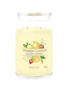Большая свеча с ароматом ягодного лимонада со льдом Yankee Candle, желтый