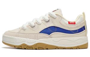 CF Скейтбординг Кроссовки женские низкие бежевые/синие Lining